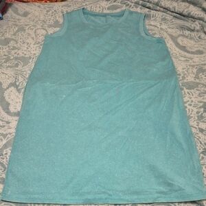 Sleeveless Teal Dress